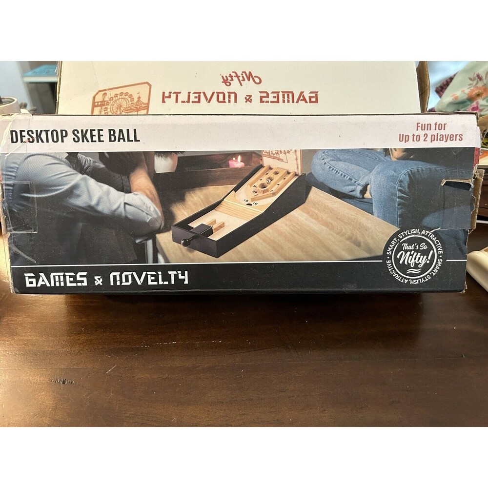 Desktop skeeball set